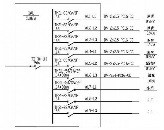 国内2层浴池电气设计CAD图纸 - 3