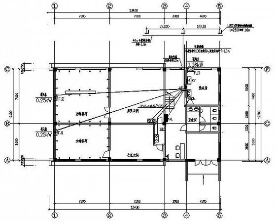 国内2层浴池电气设计CAD图纸 - 4