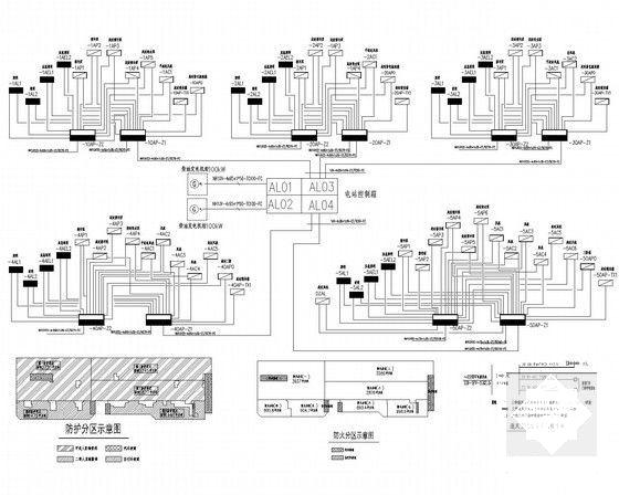 小区地下室人防电气设计CAD施工图纸(火灾自动报警系统) - 4