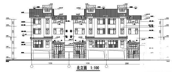 海岸项目叠院拼接5层别墅建筑施工CAD图纸（D10、D11型）(钢筋混凝土结构) - 4