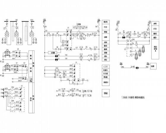 高压10Kv配电室电气设计CAD施工图纸(变压器柜二次原理) - 2