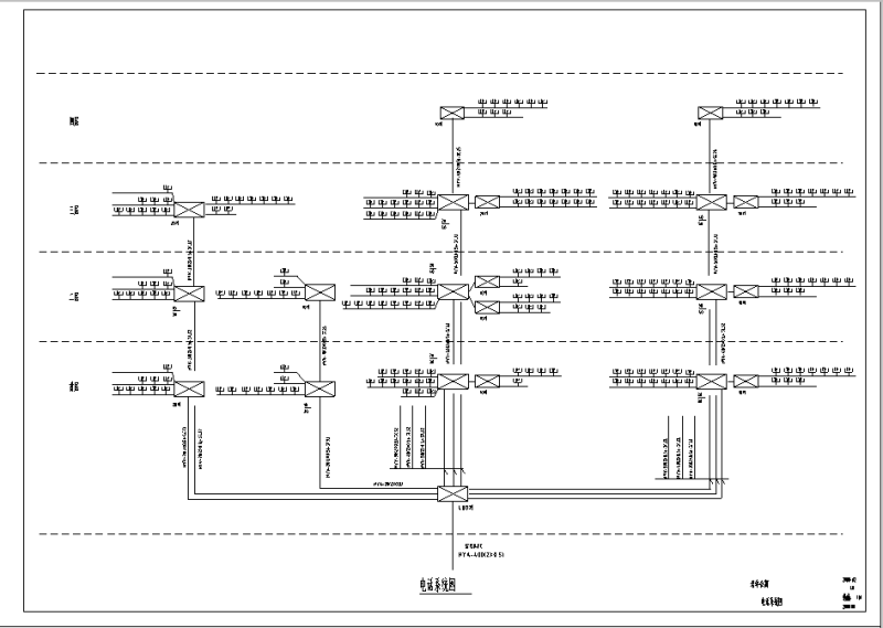 380V/220V老人疗养院强弱电电气设计CAD图纸 - 2