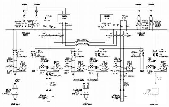 电厂主厂房220V直流系统电气设计CAD施工图纸 - 1