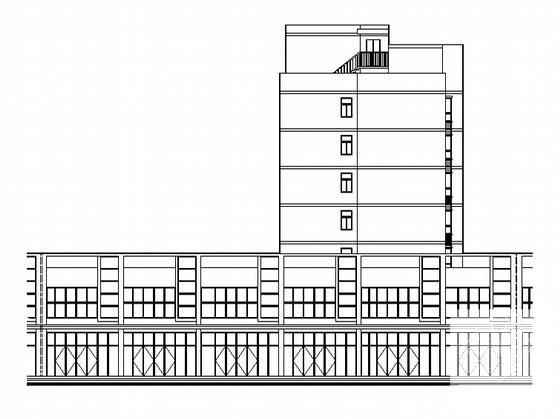 7层混合结构宜居经济适用房小区建筑施工CAD图纸（8号楼） - 1