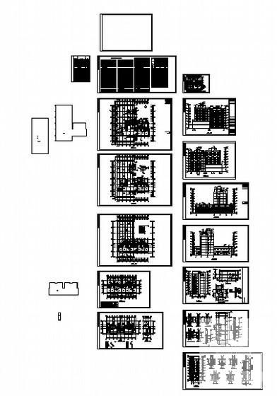 7层混合结构宜居经济适用房小区建筑施工CAD图纸（8号楼） - 3