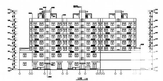 7层混合结构宜居经济适用房小区建筑施工CAD图纸（2号楼） - 4