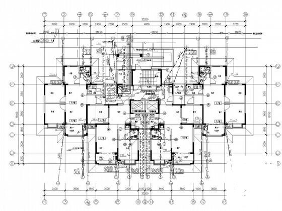 18层住宅楼建筑给排水CAD施工图纸（人防地下室） - 3
