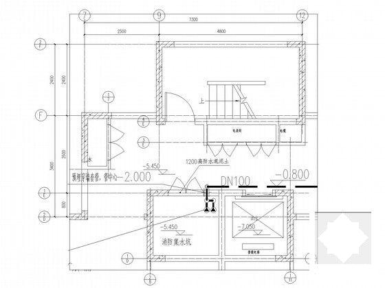 18层住宅楼建筑给排水CAD施工图纸（人防地下室） - 4