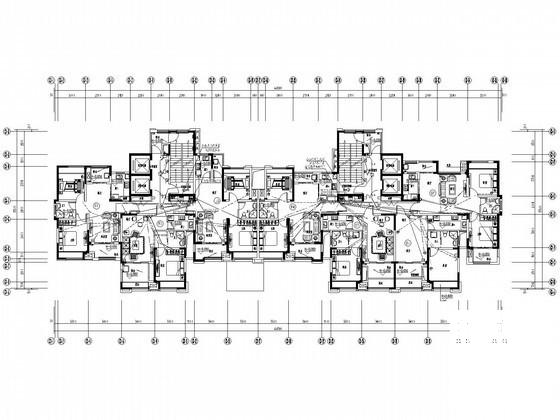 32层住宅楼强弱电系统电气CAD施工图纸(火灾自动报警) - 2