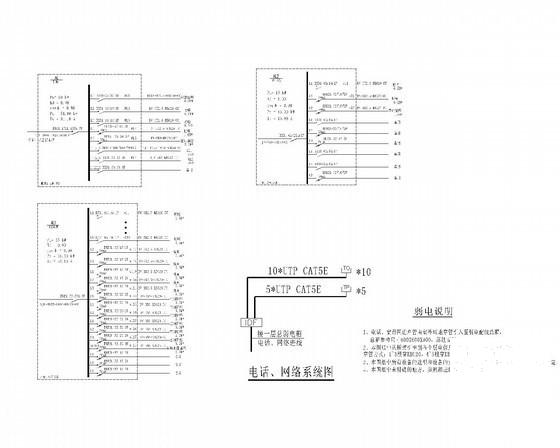 综合楼大会议室专项电气精装CAD施工图纸(系统图) - 4