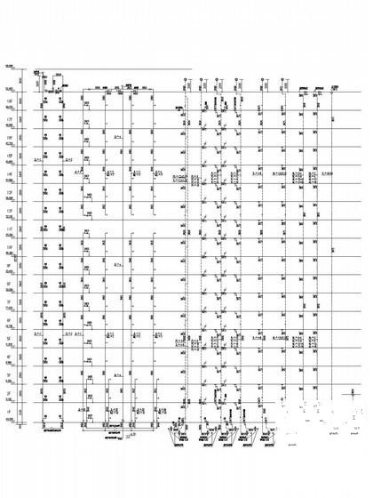 18层住宅楼小区给排水CAD施工图纸（地下商业用房太阳能热水系统） - 4