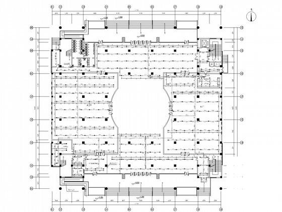 5层图书馆建筑给排水CAD施工图纸（气体灭火）(地下室平面图) - 2