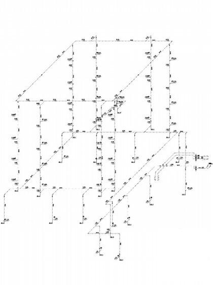 5层图书馆建筑给排水CAD施工图纸（气体灭火）(地下室平面图) - 4