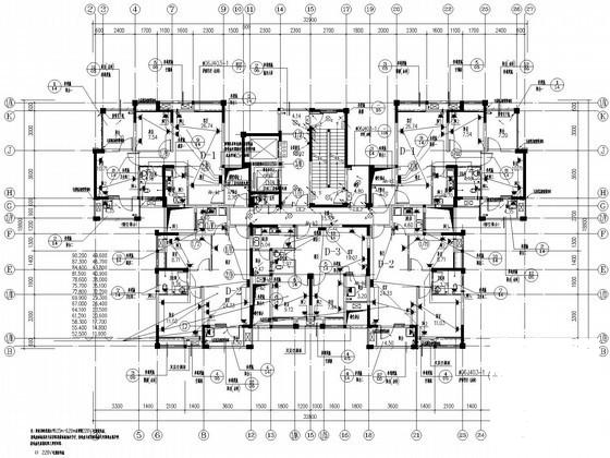 32层一类高层商住楼电气设计CAD施工图纸(火灾自动报警) - 1