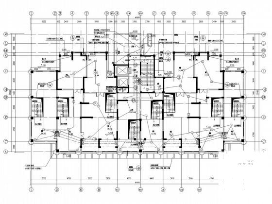 32层一类高层商住楼电气设计CAD施工图纸(火灾自动报警) - 2