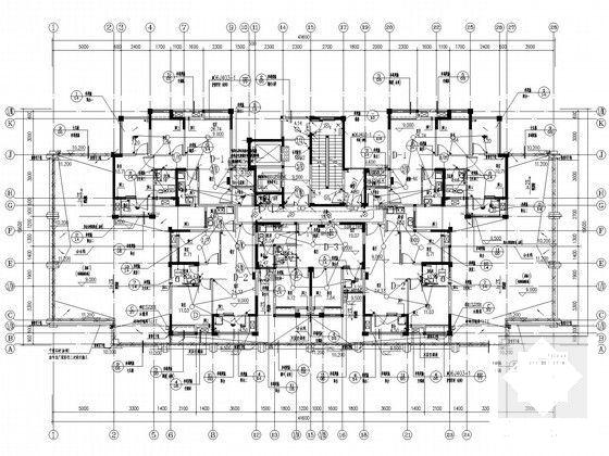 32层一类高层商住楼电气设计CAD施工图纸(火灾自动报警) - 4