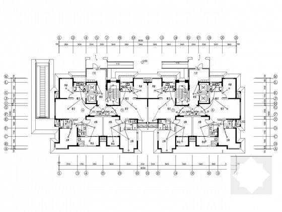 18层小区住宅楼电气设计CAD施工图纸(火灾自动报警) - 4