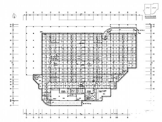 5层商业建筑给排水CAD施工图纸（气体灭火大空间智能灭火） - 1