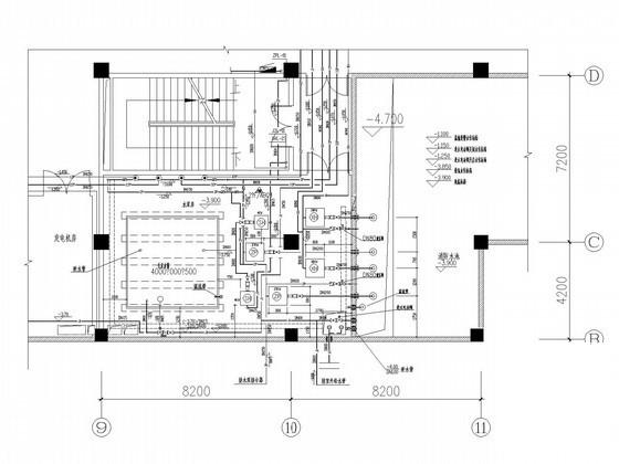 5层商业建筑给排水CAD施工图纸（气体灭火大空间智能灭火） - 3