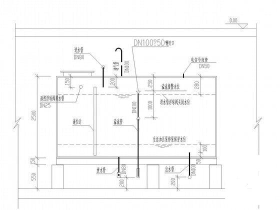 5层商业建筑给排水CAD施工图纸（气体灭火大空间智能灭火） - 4