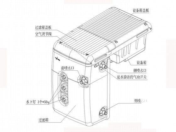 3层休闲商业会所给排水CAD施工图纸（室内游泳池） - 3