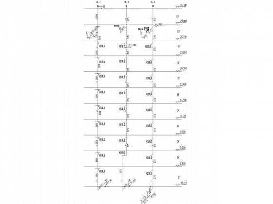 11层小型别墅式住宅楼给排水CAD施工图纸（太阳能热水、空调冷凝水）(消火栓系统图) - 3