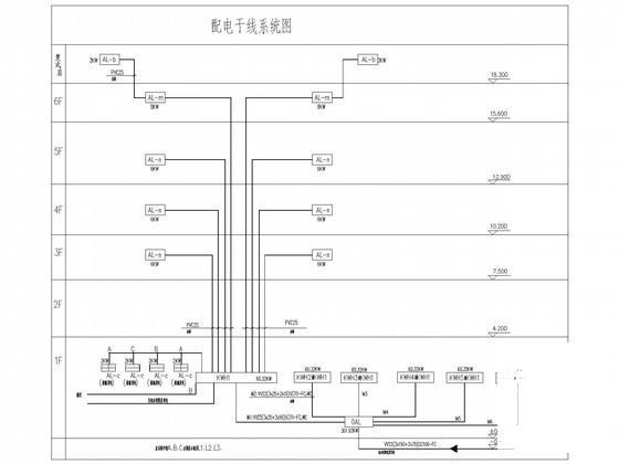6层花园商住楼电气设计CAD施工图纸 - 4