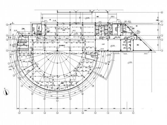 8层办公楼建筑给排水CAD施工图纸（气体灭火） - 1