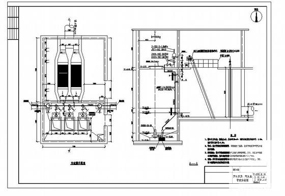 1万吨每天污水处理厂CAD施工图纸 - 4