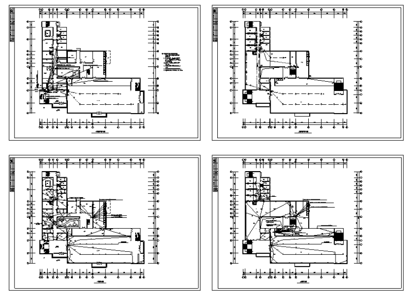 大学四期食堂220/380V配电系统电气CAD施工图纸 - 1