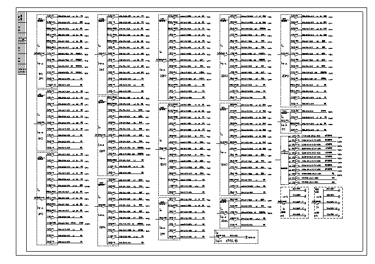 大学四期食堂220/380V配电系统电气CAD施工图纸 - 2