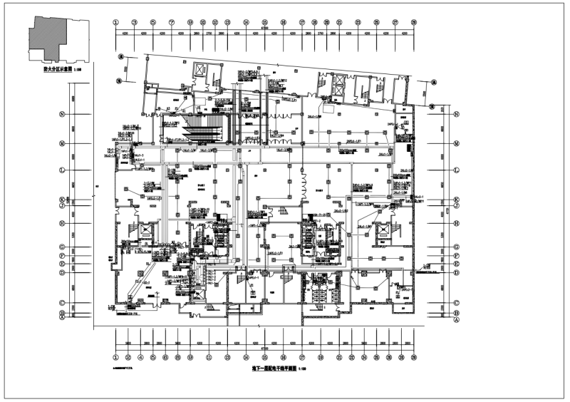 220/380V配电系统商业公寓楼电气CAD施工图纸 - 4