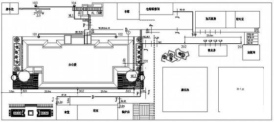 工业水厂建筑电气设计CAD施工图纸 - 4