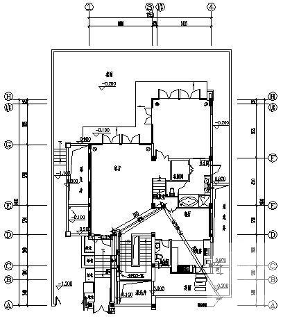 两层别墅建筑D型住宅楼电气施工预埋CAD图纸 - 2