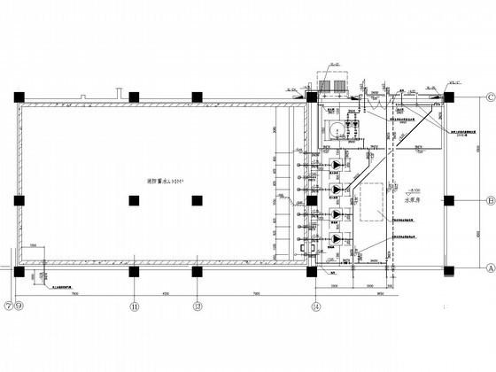 5层大型生活广场给排水CAD施工图纸（虹吸雨水） - 5