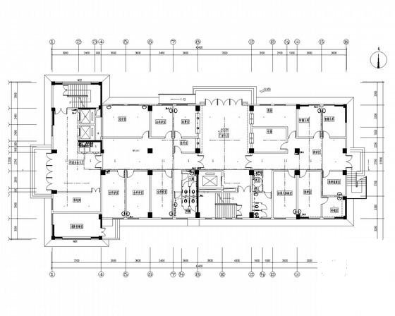11层医院门诊部建筑给排水CAD施工图纸（说明书）(自动喷淋系统图) - 1