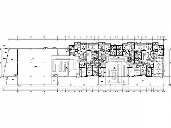 33层一梯两户塔式商业住宅楼给排水CAD施工图纸（压力排水）(自喷系统原理图) - 3