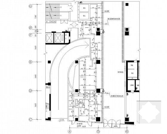 两层大型连锁外企餐厅电气CAD施工图纸（装饰水暖）(消防自动喷淋) - 4