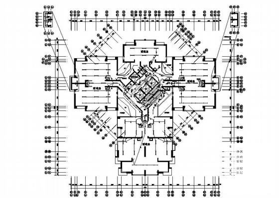 30层工业园电气CAD施工图纸(火灾自动报警系统) - 1