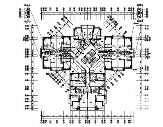 30层工业园电气CAD施工图纸(火灾自动报警系统) - 3