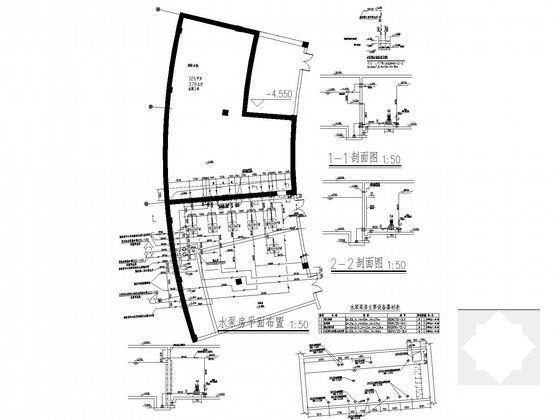 3层体育中心给排水CAD施工图纸（大空间智能灭火）(自喷系统原理图) - 4