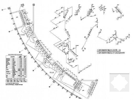 3层体育中心给排水CAD施工图纸（大空间智能灭火）(自喷系统原理图) - 5