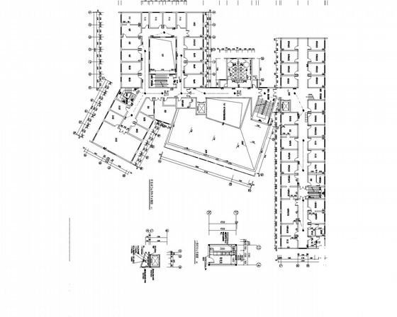市级11层综合医院电气消防系统设计CAD施工图纸 - 1