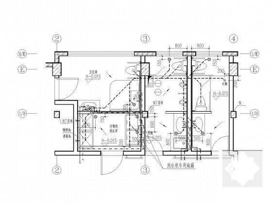 7层养老院改造项目给排水CAD施工图纸(消防管道设计) - 4