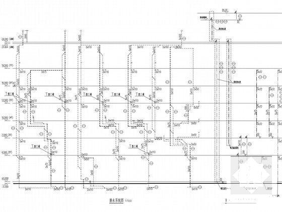 7层养老院改造项目给排水CAD施工图纸(消防管道设计) - 5