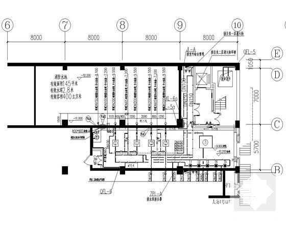 11层办公楼给排水CAD施工图纸（气体灭火太阳能热水系统） - 4