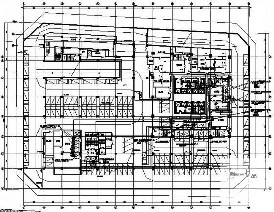 27层著名商务办公大厦给排水CAD施工图纸(自动喷淋系统图) - 1