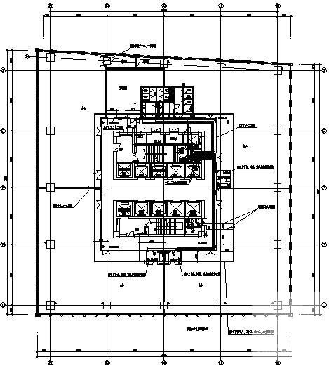 27层著名商务办公大厦给排水CAD施工图纸(自动喷淋系统图) - 2