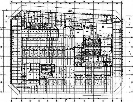 27层著名商务办公大厦给排水CAD施工图纸(自动喷淋系统图) - 5