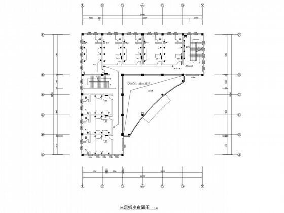 4层综合办公楼电气CAD施工图纸（人防）(闭路电视监控) - 2